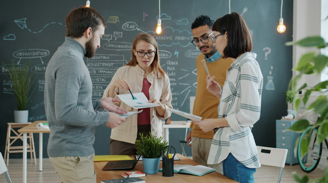 group of students collaborating