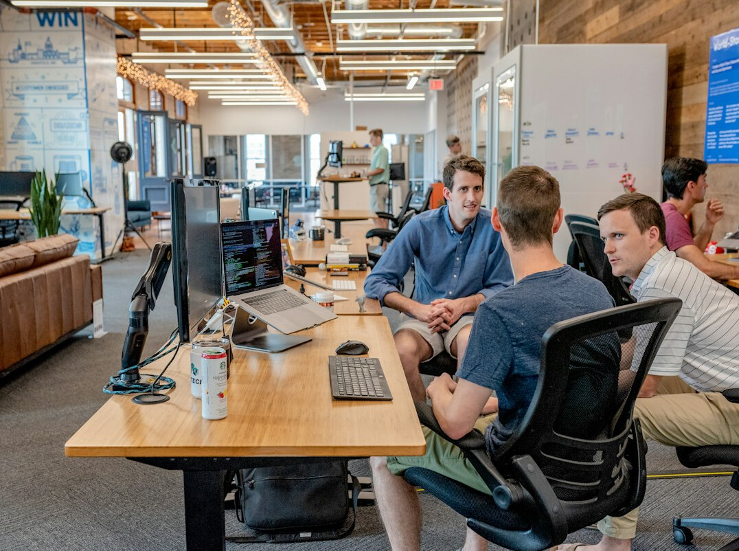 business team meeting with ai tools